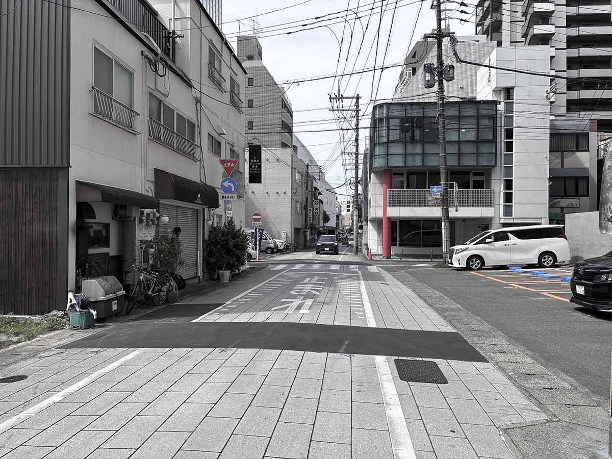 櫛田神社への参道